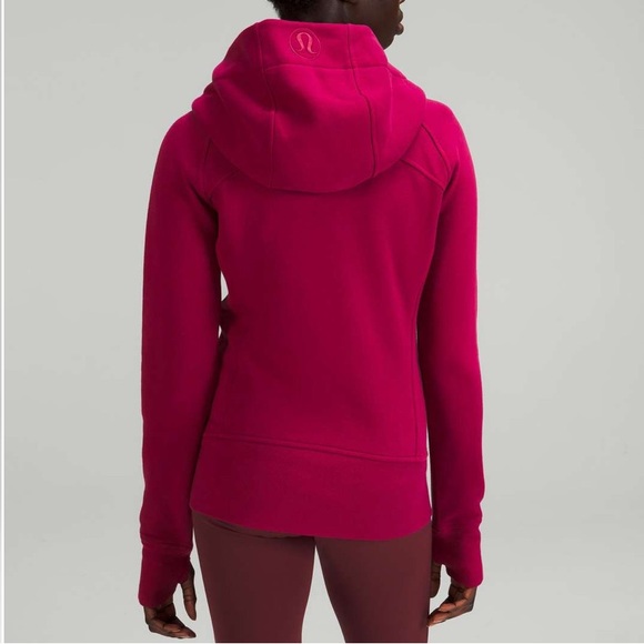 lululemon athletica Tops - Red lululemon Scuba hoodie zip up